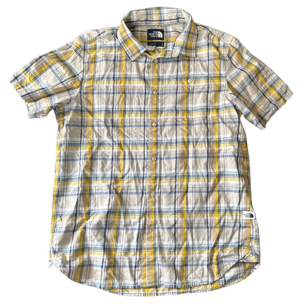 The North Face Men's Yellow Plaid Shirt